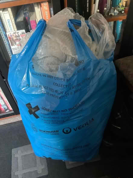 Photo of free Large bag of assorted bubble wrap (Woodley RG5) #1