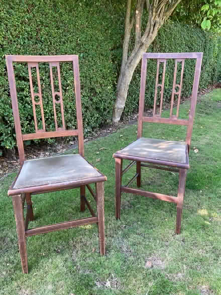 Photo of free Vintage mahogany occasional chairs (Ballynafoy BT6) #1