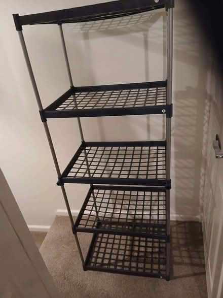 Photo of free grey plastic storage with steel tubing (Glusburn BD20) #1