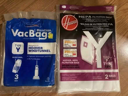 Photo of free Hoover Type Y Vacuum Cleaner Bags (Pleasant Valley, NY) #1