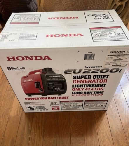 Photo of free Honda generator eu2200i (Philadelphia) #4