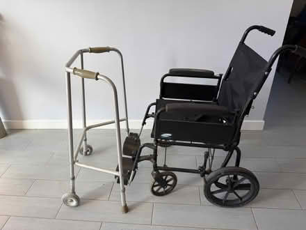 Photo of free Wheelchair and walking frame (Ballybought BT36) #1