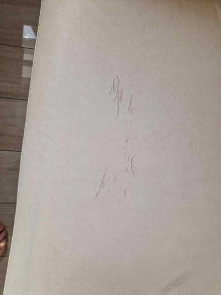 Photo of free 2 Cream fake leather sofas (Round Hill BN2) #4