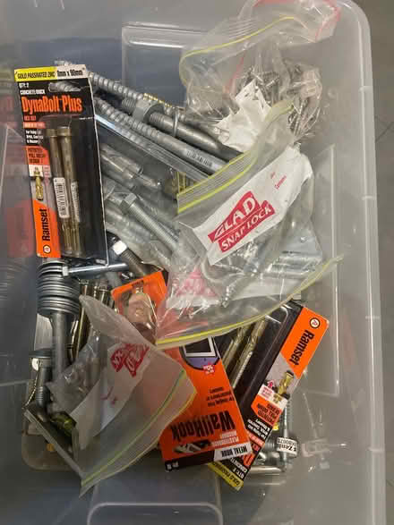 Photo of free Box of Various Nuts Bolts etc (Abbotsford 2046) #1