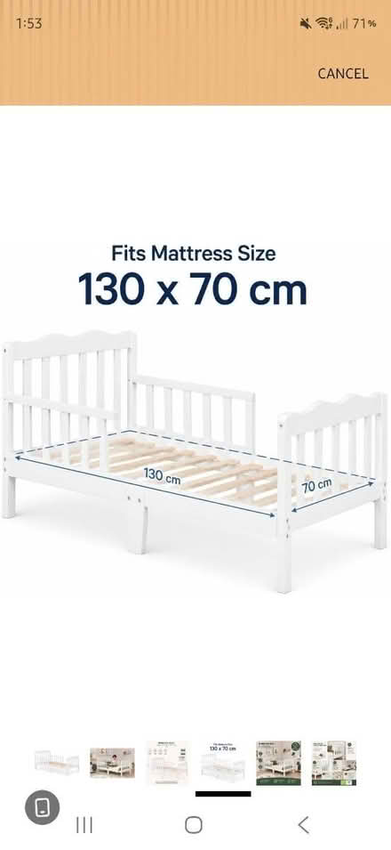 Photo of free Toddler bed (Kirk Langley DE6) #3