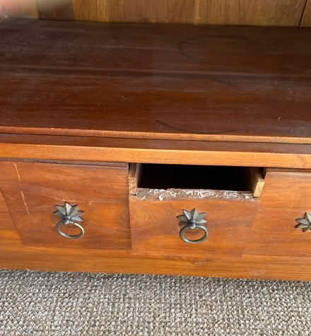 Photo of free Teak sideboard with prison style doors (Ousby CA10) #2