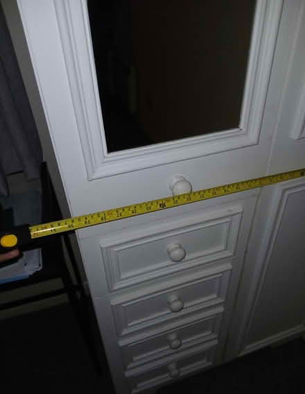 Photo of free White Closet with Drawers & Mirror (Abingdon, OX14.) #3