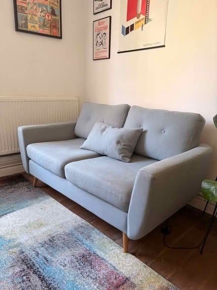 Photo of free Light Blue 2 Seater Sofa (Dog Kennel SE22) #2
