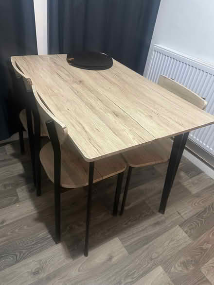 Photo of free Dining table with 3 chairs (WV10) #2