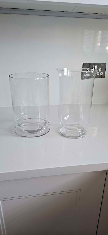 Photo of free 2 glass vases (South Benfleet SS7) #1