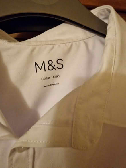 Photo of free M&S white men's shirts collar 16inches (Linden GL1) #1