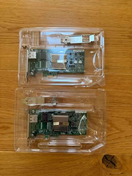 Photo of free 2x Intel Pro/1000PT 1 Gbit/s PCIe Network Adaptors (Priestwood RG42) #1