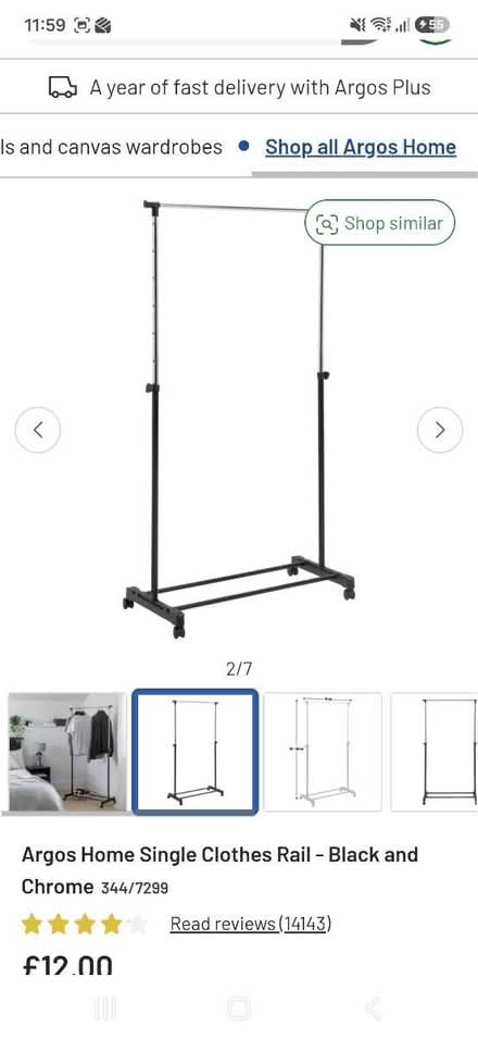 Photo of Clothes rack (Hillsborough S6) #2