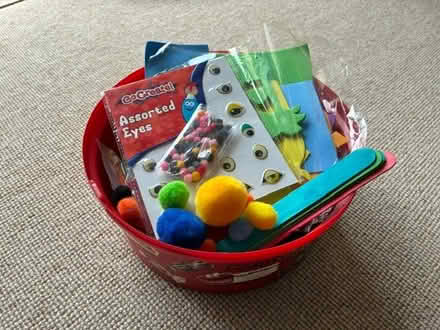 Photo of free Tub of craft things for children (not for under 3y) (Baldock SG7) #1
