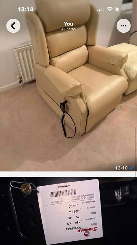 Photo of free electric recliner chair (Lancing BN15) #3