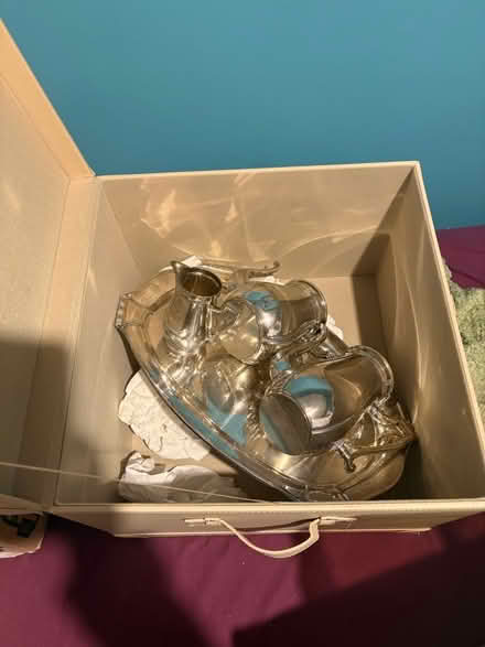 Photo of free Silver plate tea/coffee service (Walkley S6) #1