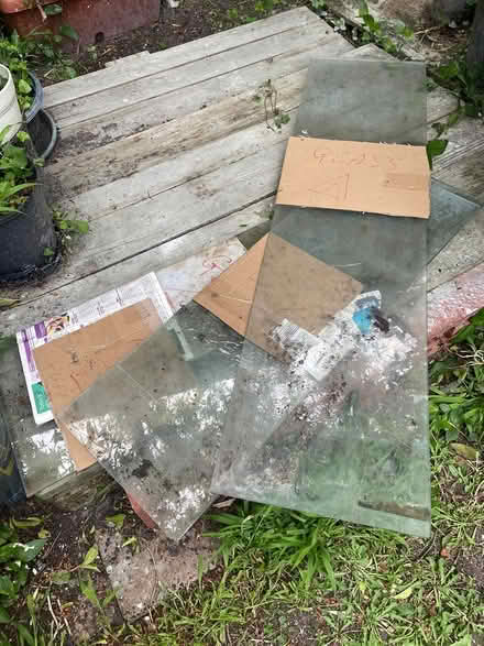 Photo of free iron garden table with a glass top (Keysborough-3173) #3