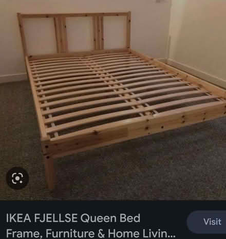 Photo of free IKEA FJELLSE Pine Double Bed (Tirril CA10) #1