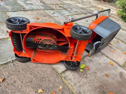 Photo of free Flymo SimpliStore Cordless Lawnmower + Charger NO BATTERIES (Purley on Thames RG8) #2