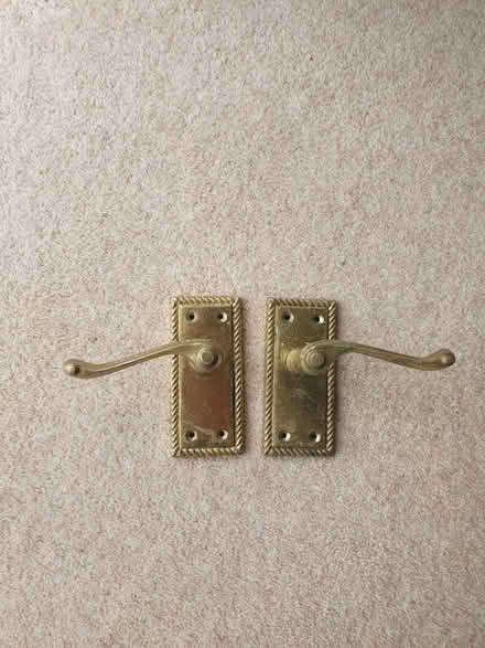 Photo of free Brass door handles (Purley CR8) #2