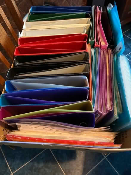 Photo of free Various folders- lever arch files, ring binders, etc (Headington OX3) #2