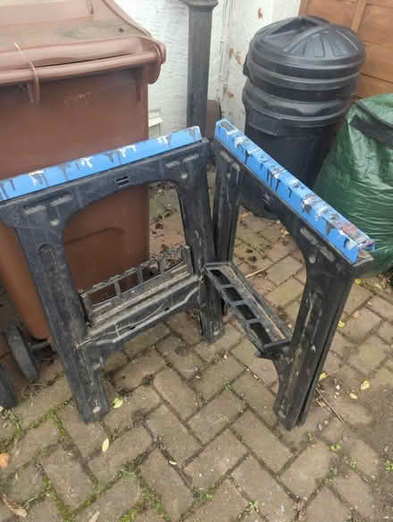 Photo of free Plastic saw horses (Ash, Aldershot. GU12) #2