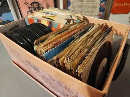 Photo of free Random box of old 7 inch records (Caerphilly town centre, CF83) #1
