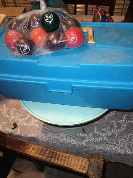 Photo of free Mini pool balls and tackle box (Grafton WV. 26354) #3