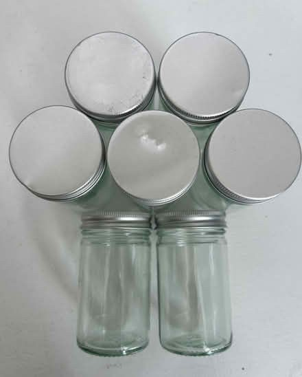 Photo of free 7 little glass jars (KT23 Great Bookham) #2