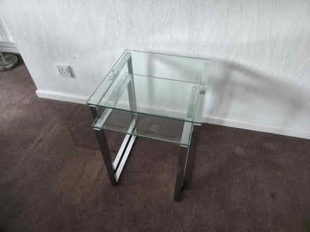 Photo of free Nest of 2 glass tables (Knebworth SG3) #1