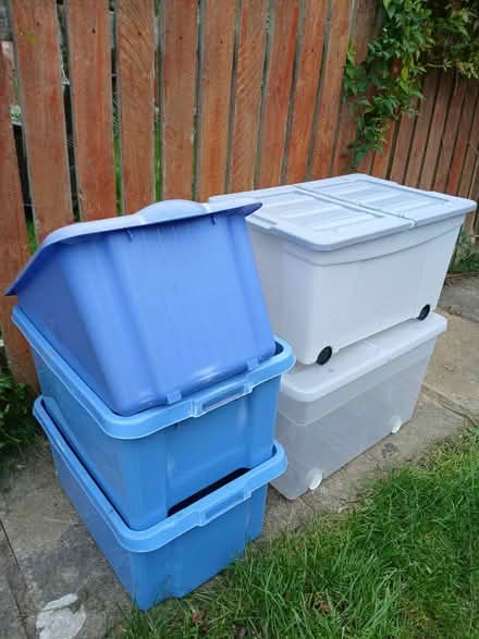 Photo of free Plastic boxes (Woodseats S8) #1