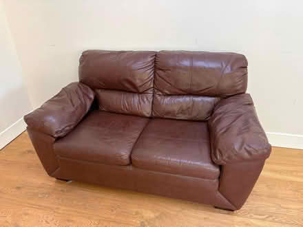 Photo of free 2 seater leather sofa (Dun Laoghaire) #1