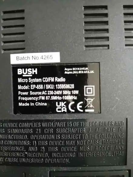 Photo of free CD system (Willesborough) #2