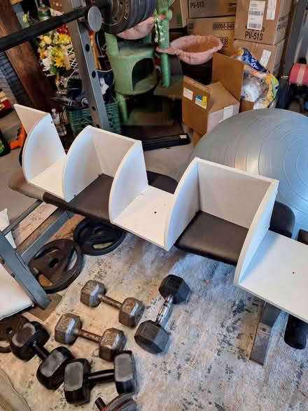 Photo of free White corner wall shelves (Bridge and Coors) #1