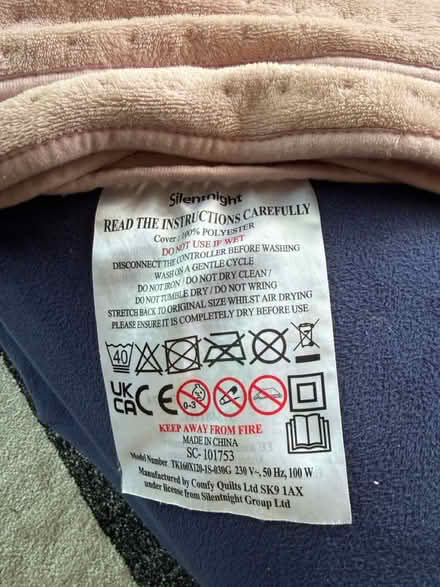 Photo of free Silent night electric blanket (Rahn Rd CM16) #2