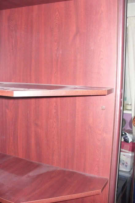 Photo of free Plum coloured MFI wardrobe, shelves and drawers (Far Bletchley MK3) #4