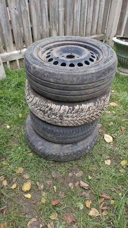Photo of free 4 stud steel wheels x6 (Dovecotes WV8) #2