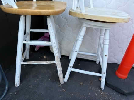 Photo of free 2 wooden chairs (Valencia Avenue, Sunnyvale) #4