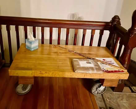 Photo of free Rolling bench, table (North Adams, MA) #1