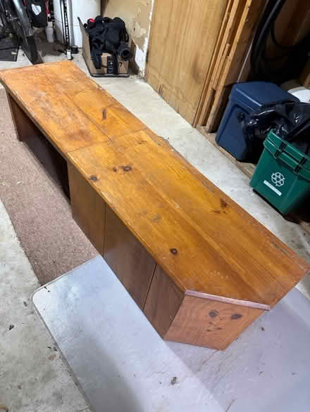 Photo of free Pine bench with built-in storage (East Quarter of Concord, MA) #3