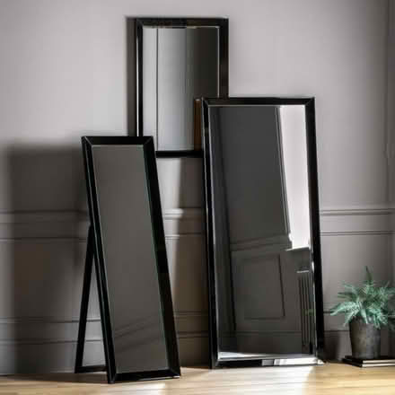 Photo of free Large glass leaner mirror in black (Denmark Hill SE5) #1