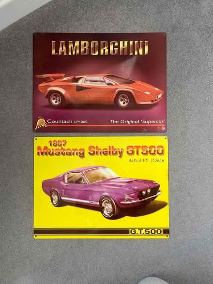 Photo of free Car metal plaque (OX14) #1