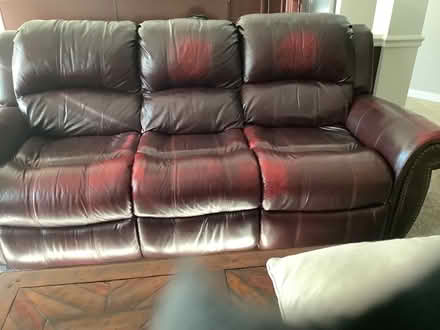 Photo of free Leather recliner sofa (Phoenixville) #1