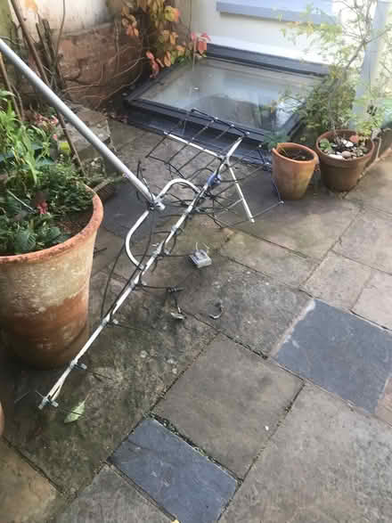 Photo of free Outdoor TV aerial and pole (Topsham EX3) #1