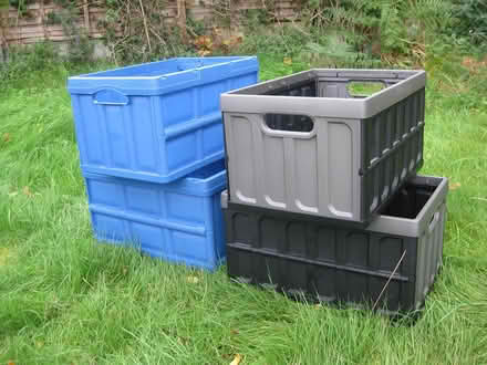 Photo of free Folding storage boxes 46 litres (Cromer NR27) #1