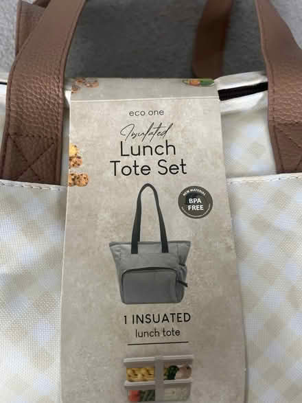 Photo of free Eco one lunch tote set (OX14) #2