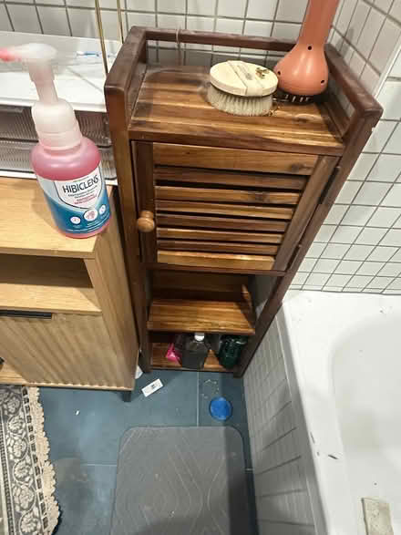 Photo of free Wooden Bathroom Storage Cabinet (11208) #1