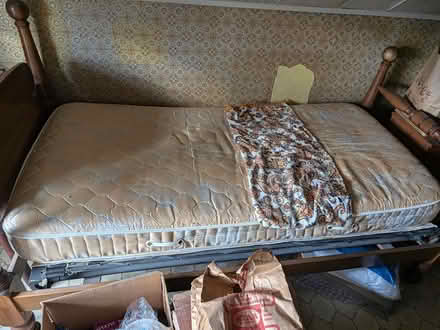 Photo of free Vintage Twin Bed Frame (Ball Sq Somerville) #1