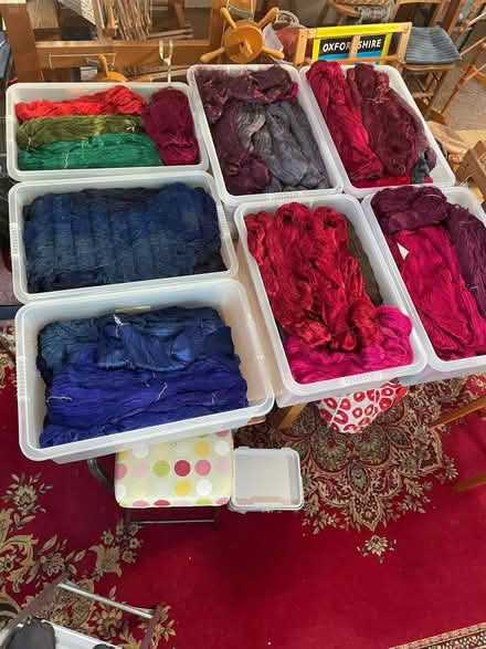 Photo of free Vintage silk skeins in various colours (Sandford-on-Thames OX4) #1