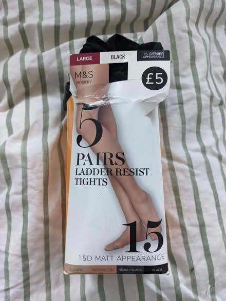 Photo of free Ladder resist tights unused (Stepney E1) #1